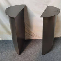 Light luxury rock plate dining table base simple bracket stainless steel titanium rectangular dining table support table stand