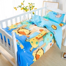 Kindergarten enrollment three-piece quilt children cotton nap six-piece quilt cover baby bedding