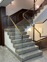 Customized solid wood stair steps indoor stair handrail outdoor balcony guardrail Ningbo area can be installed on the door