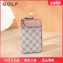 GOLF Key Bag Woman Small Mini Snap Kit Car Key Universal Key Buttoned Old Flower Multifunction Lock Spoon Bag Containing