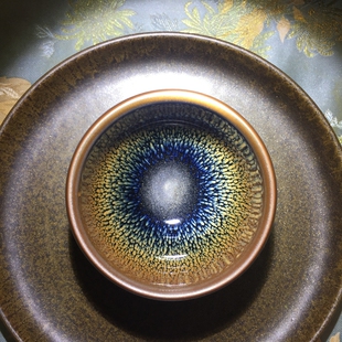 茗战建盏黄鹧鸪斑手工建盏建阳水吉出品铁胎顺丰包邮 中秋送礼