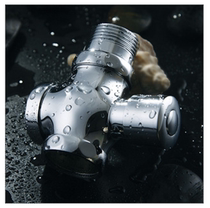 1 inch delay flush valve hand press type squatting toilet stool all copper four-way flush valve 32 flush drain valve