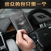Card Bag Men Wallet Zero Wallet Mini Genuine Leather Driving License Leather Sleeve Anti-Degauss Ultra Slim One Document Clip Drivers License Clip