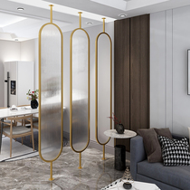 Light luxury living room glass screen beauty salon clothing store modern partition entrance Entrance Hotel hot pot cover decoration