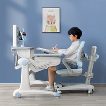  Sihoo T3 childrens learning desk Primary school student desk solid wood simple writing desk and chair set can lift the desk Home
