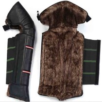  Electric vehicle winter warm equipment plus velvet cold protection Extended winter leggings windproof cycling knee leggings Knee pads