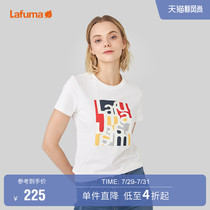 LAFUMA womens top quick-drying sports summer printing pure cotton short-sleeved T-shirt LFTS1AS50Y