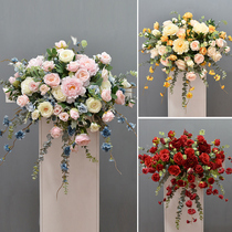 Fake Flower Emulation Flower Business Podium Flower Celebration Events Conference Talk Desk Decoration Sagging Flowers Silk Flowers Silk Flowers
