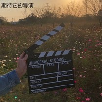 Film director board photography props open board ornaments retro ins black crew board Professional