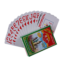 10 sets of large-character playing cards for the elderly cheap batch Creative card playing cards full box of 100 sets of Zhangji 8090