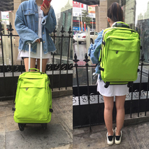 Trolley backpack Shoulder travel bag Womens ultra-light trolley bag Mens large capacity 20 inch universal wheel boarding suitcase