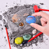 Childrens archaeological excavation toy gems blind box pyramid handmade diy treasure Crystal treasure treasure dig Diamond