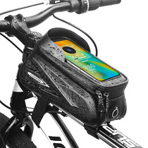 Large Capacity Hard Shell Bike Bag Front Beam Bag Upper Tube Head Bag Mobile Phone Bag Mountain Road Car Ride Accessories