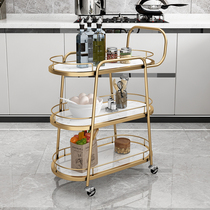 Dining car wine truck restaurant hotel hand push food car snack cart tea truck KTV snack commercial light luxury