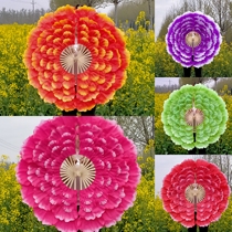 Opening dance peony flower fan big petal dance fan square dance group gymnastics activity props stage performance Fan