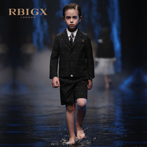 RBIGX Childrens clothing high-end fashion childrens suit jacket Boys high-quality dress fashion light luxury suit