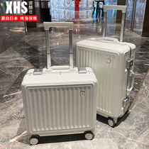 Japanese virtuous Shii aluminum frame suitcase woman small 18 inch den case pull lever case 20 inch light suitcase 24