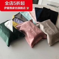 (New) Paper Bag Household ins Car Bag Napkins Pumping Nordic Velvet Cloth Art Cartrio Paper Paper Paper Paper