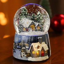 Christmas gift crystal ball music box snowflake snow snow scene music box birthday rotatable dream girl girl girl