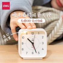 Del alarm clock students use childrens bedside clock high volume pointer with night light to wake up boys and girls