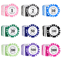 Texas Holdem Chip Coin 14g Crown Clay Baccarat Mahjong Chip Set Marking Custom Chip