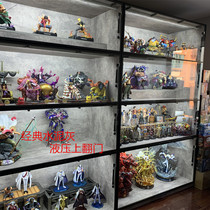 gk hand-made showcase LEGO soldier fire shadow Pirate display cabinet flip door model toy statue cabinet Household showcase