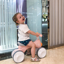 Child Balance Car 1-3-year-old baby taxiing walker without down-to-earth male and female sliding scuffle with four wheels