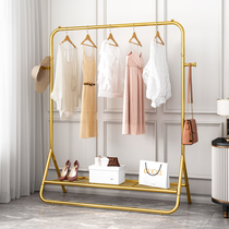 Hanger Floor-to-ceiling bedroom light luxury coat rack Multi-function single rod net red drying clothes rack Household simple hanging rack