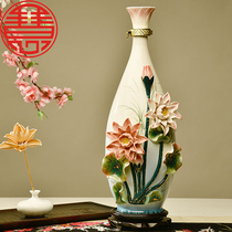 Jingdezhen enamel color 5kg high-sealing ceramic wine storage altar bulk wine bottle creative decorative wine bottle
