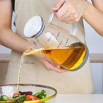 Kitchen household Japanese glass oil pot leak-proof and non-hanging oil soy sauce vinegar seasoning bottled oil bottle oil tank large capacity