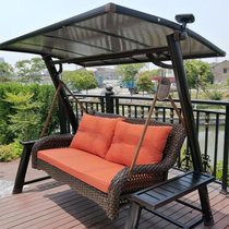 Outdoor swing hanging chair courtyard balcony childrens hanging basket home cradle aluminum alloy swing chair Outdoor Rocking Chair