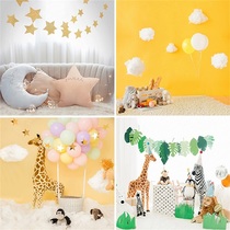 Children shooting background cloth Studios Baby babys birthday Birthday photo Photography Photography Self-shooting Cute Background Paper