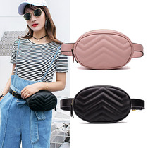 Internet celebrity belt mobile phone pocket womens all-match new ins small and high-end fashion star with the same style oval chest bag