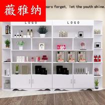 Barber shop cabinet against the wall display cabinet hair salon locker beauty salon Studio showcase product cabinet cosmetics