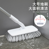 Corner retractable long handle stiff wool floor brush Bevel home toilet tile cleaning brush bathroom scrub artifact
