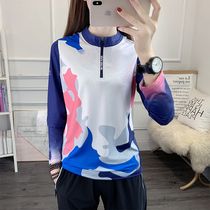 Outdoor sports quick-drying clothes womens long sleeves spring and autumn summer sunscreen quick-drying clothes breathable perspiration quick-drying T-shirt Slim