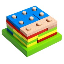 Fight inserted blocks elder toy simple Luban lock prevent senile dementia puzzle training middle-aged and elderly people to relieve boredom