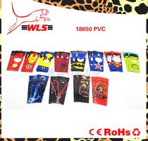 18650 PVC can be affixed to cover the skin battery skin cool battery skin 18650 battery skin