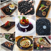 Disc Accessories Small Pebble Mood Creativity Cold Dish Gourmet Pebble Black Stone Head Black Stone White Stones Decorate Coffee Beans