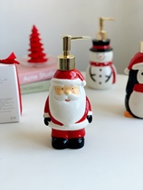 A full Christmas atmosphere Santa Claus bathbottle Snow Man Penguin sanitary bottle wash hand bottle lotion