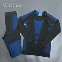 Childrens quick-drying clothes skiing Nordic mens and womens dress sweating quick-drying outdoor running sports tights round neck length
