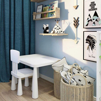 Childrens kindergarten tables and chairs Kangcheng IKEA childrens learning table desk learning table imported learning table thickened