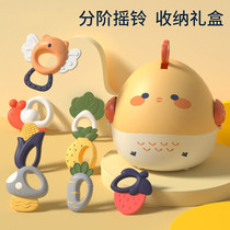 Baby ringing toys and early teaching hands training babies can bite boiled dentures for 0 to 6 months toddler calm