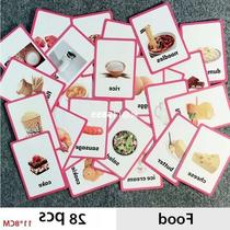 Montessori Gestures English Animal Flash Card Pocket Cards L