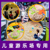 Small Wood sand pool solid wood head sand large particles Childrens Park home indoor baby sand sand soil toy fence