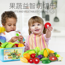 Children's fruit-cutting toys baby house cooking kitchen vegetable-cutting music set boys and girls