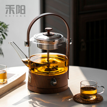 Heyang automatic glass cooking teapot large capacity kettle household steamed tea health pot Puer steam tea breiler