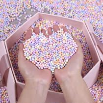 Macaron foam meteor ball Christmas gift box filler in the decorative ball small particles starry sky shaking sound with the same