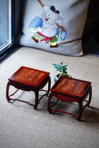 Indian leaf sandalwood inlaid in the Hangan South Huang Pearl Case of several redwood base rack rack for teapot rack