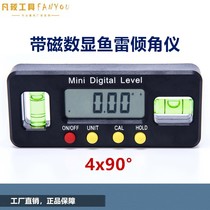 Magnetic mini digital display torpedo inclinometer Electronic angle ruler Level meter Protractor Slope meter Level meter
